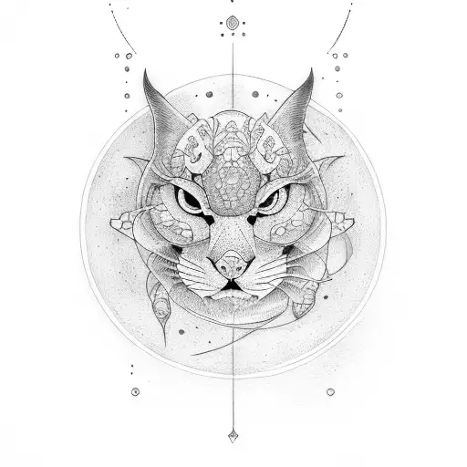 fases lunares tattoo design idea