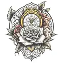 time lapse tattoo design idea