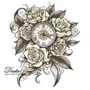 time lapse tattoo design idea