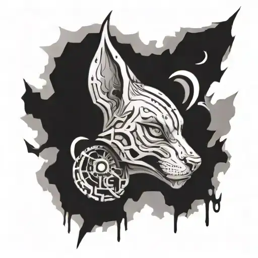 A tattoo inspired by the cover art of C.R.O's album 542 tattoo design idea