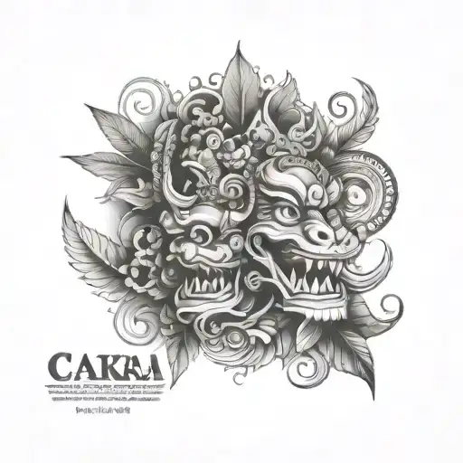 cakra Balinese  tattoo design idea