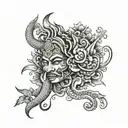 cakra Balinese  tattoo design idea