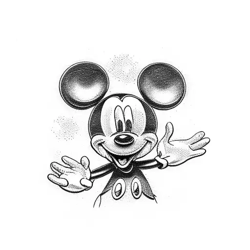 mickey mouse tattoo design idea