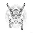 DNA SHAPED HARDSTYLE MUSIC tattoo design idea