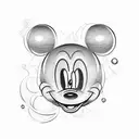 mickey mouse tattoo design idea