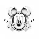 mickey mouse tattoo design idea