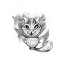 cup with pinky promise tattoo design idea