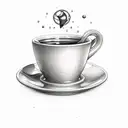 cup with pinky promise inside it tattoo design idea