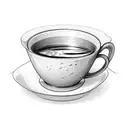 cup with pinky promise inside it tattoo design idea