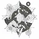 constellation Aquarius Sagittarius Scorpio tattoo design idea