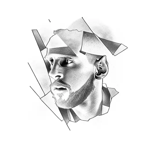 messi barca worldcup tattoo design idea