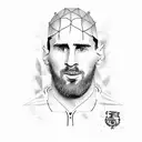 messi barca worldcup tattoo design idea