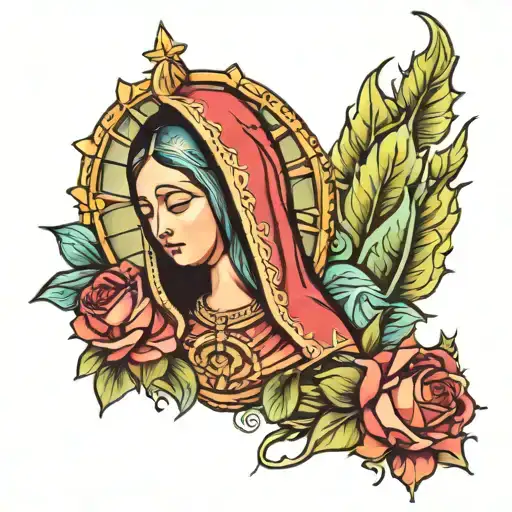 Virgin of Guadalupe tattoo design idea