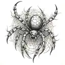 Spider tattoo design idea