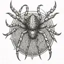 Spider tattoo design idea