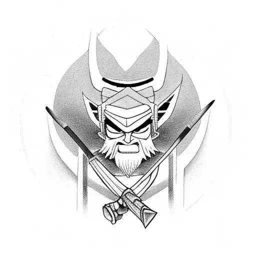 Samurai jack tattoo design idea