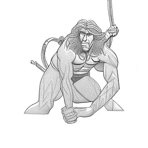 tarzan tattoo design idea