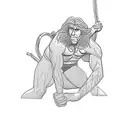 tarzan tattoo design idea