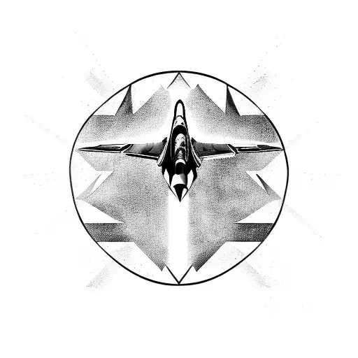 f22 fighter jet tattoo design idea