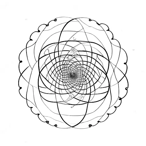 fibonacci sequence spiral in the sahpe of dna helix tattoo design idea
