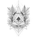 Forest tattoo design idea