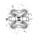 An abstract dotwork composition inspired by the client's favorite guitar chords tattoo design idea