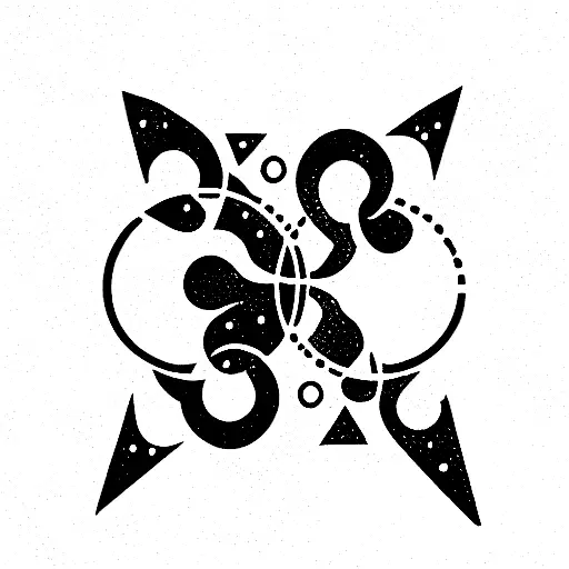 gemini zodiac symbol tattoo design idea