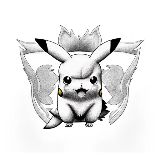 pikachu tattoo design idea