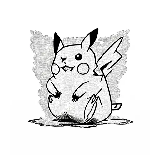 pikachu tattoo design idea