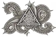 shiva trident tattoo design idea