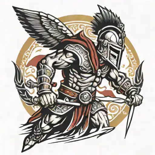 sparta warrior tattoo design idea