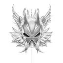 Little devil wings aesthetic cute for back tattoo design idea