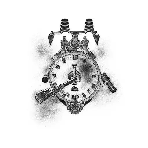 forearm tattoo, that includes items relating to piano, football, discipline, military, french, politics, weights tattoo design idea