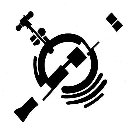 rifle tattoo design idea