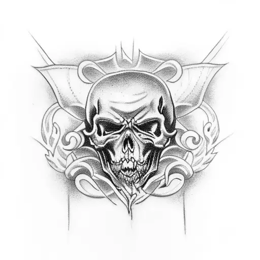 a tattoo deathbat  tattoo design idea