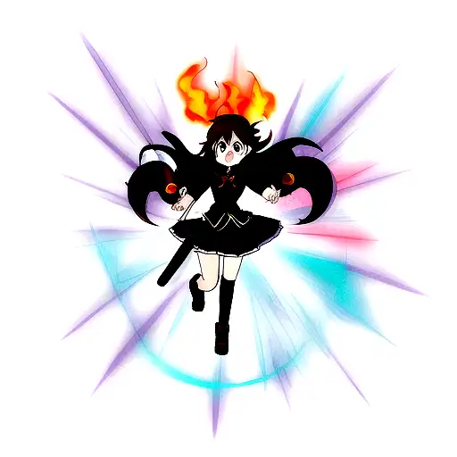 burning phonix tattoo design idea
