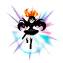 burning phonix tattoo design idea