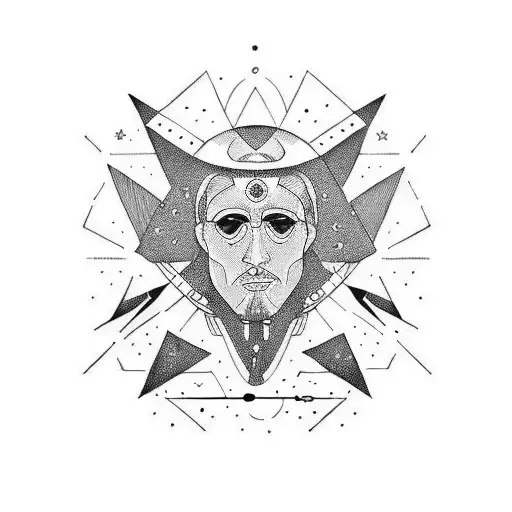 albanian astronout tattoo design idea