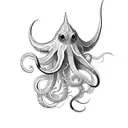 squid  tattoo design idea