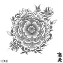 Flower tattoo design idea