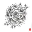 Flower tattoo design idea
