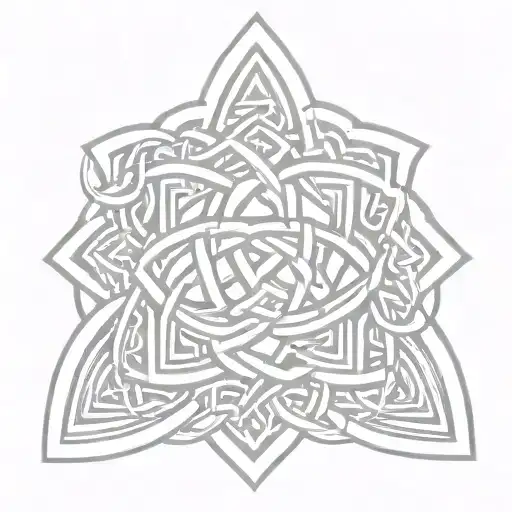 Celtic father and son knot tattoo design idea