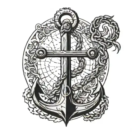 Black Phanter，Anchor tattoo design idea