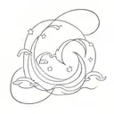 deep waters run deep tattoo design idea