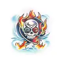 carry the fire tattoo design idea