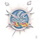 carry the fire tattoo design idea