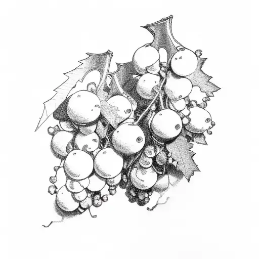 Motorcucle and Grape vines tattoo design idea