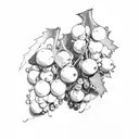 Motorcucle and Grape vines tattoo design idea