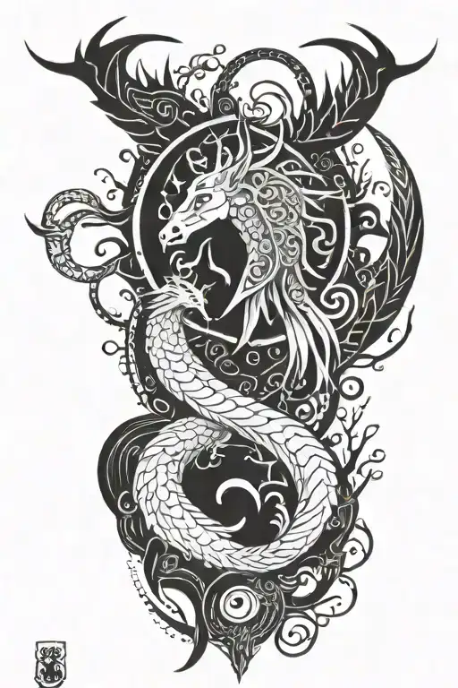 nordic mythology inspired tattoo tattoo design idea