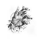 zombie hand  tattoo design idea